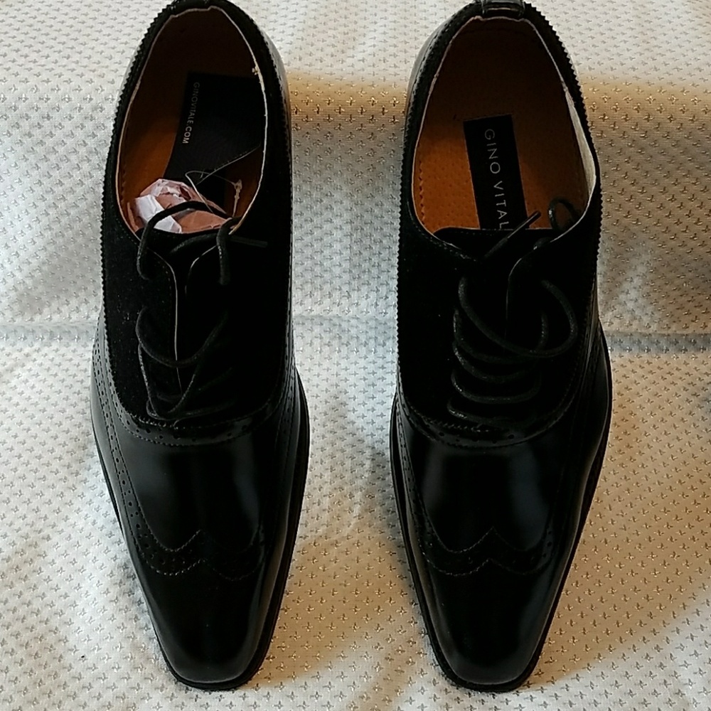 NWT Gino Vitale sz 13 dress lace shoes